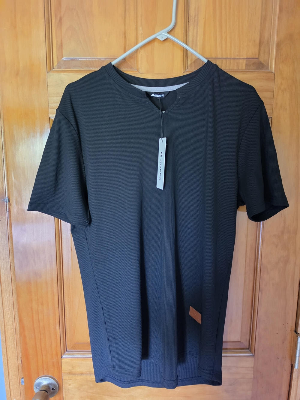 Men's Black Short Sleeve Crew Neck T-Shirt by